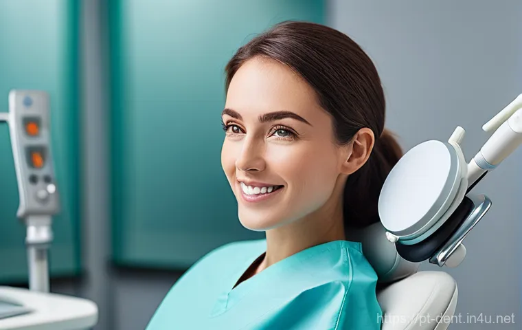 임플란트 수술 시 마취 방법 - **Prompt 1: Calmness with Local Anesthesia**
"A confident female patient in her 30s, dressed in ...