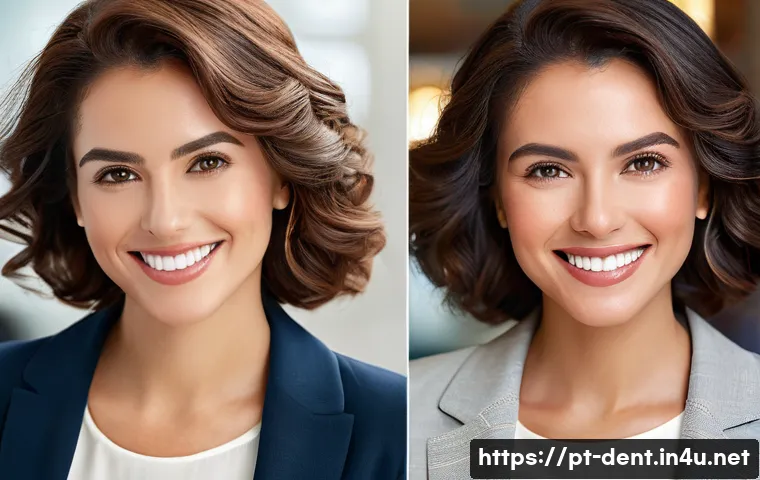 성인 교정 효과와 후기 - **Prompt 1: Confident Adult Smile Transformation**
    A highly detailed, realistic image of a radia...
