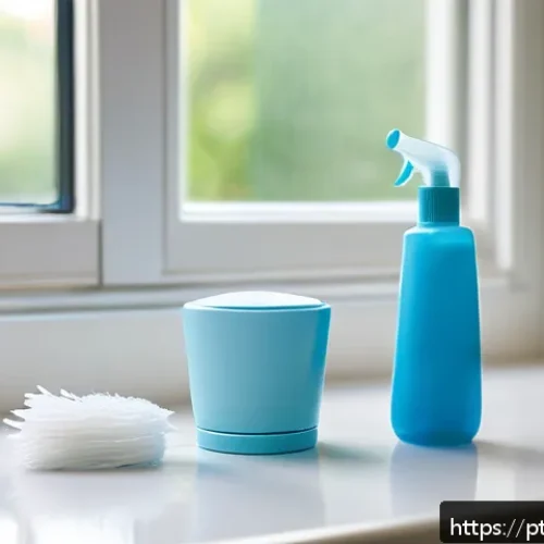 Home 17 잇몸 질환 예방을 위한 치실 사용법 - A bright and clean bathroom countertop scene featuring a variety of dental floss types neatly arrang...